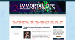 Desktop Screenshot of immortallife.info