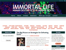 Tablet Screenshot of immortallife.info